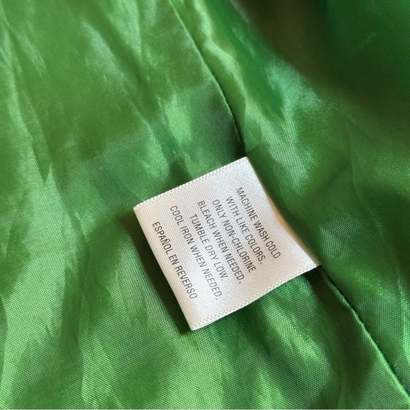 Charter Club Quilted Vest Zipper Tapered Back Kelly‎ Green, Size M - Picture 8 of 8